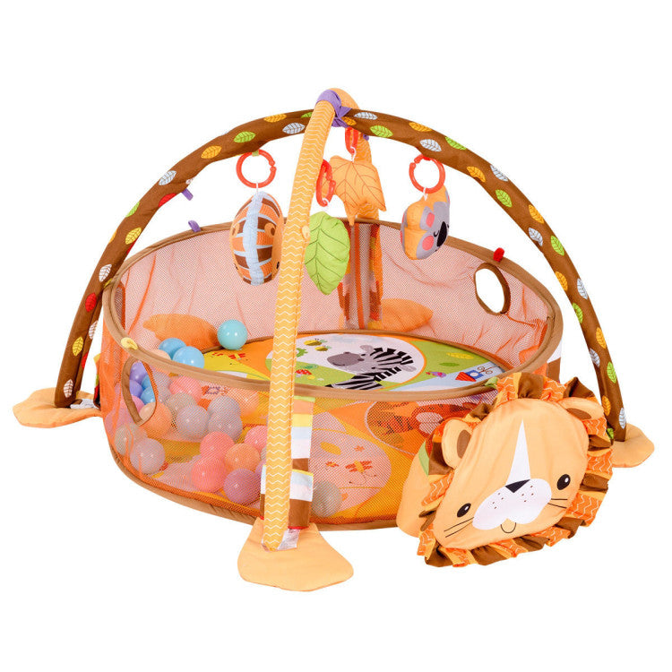 3 in 1 Cartoon Baby Infant Activity Gym Play Mat