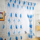 curtain living room window  1 PCS Vines Leaves Tulle Door Window Curtain Drape
