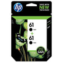 HP 61 Black Original Ink, 2 Cartridges