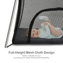 Lightweight Foldable Baby Playpen with Carry Bag - Dark Gray