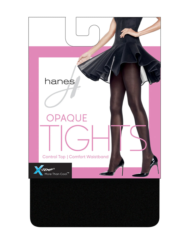 Hanes X-Temp® Opaque Control Top Tights With Comfort Waistband