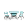 Kids Activity Table and Chair Set Play Furniture with Storage