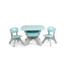 Kids Activity Table and Chair Set Play Furniture with Storage