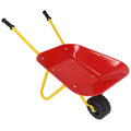 Outdoor Garden Backyard Play Toy Kids Metal Wheelbarrow - Green