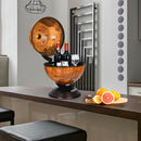 19 Inch 16th Century Nautical Map Tabletop Globe Wine Cabinet