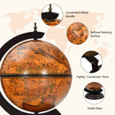 19 Inch 16th Century Nautical Map Tabletop Globe Wine Cabinet