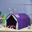Kids Galaxy Starry Sky Dream Portable Play Tent with Double Net Curtain (Purple)