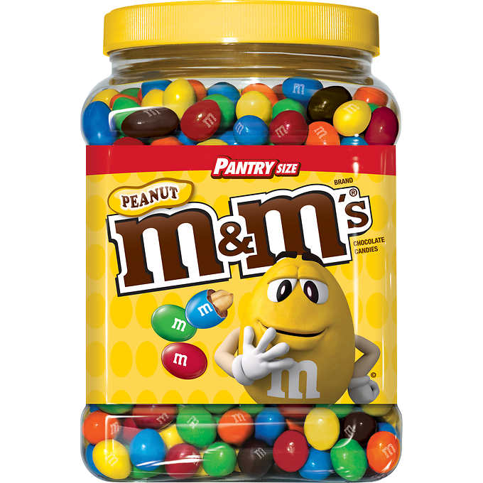 M&M's Peanut Chocolate Candies, 62 oz