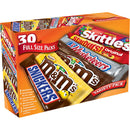 Snickers, M&M's, 3 Musketeers, Starburst, Skittles, Variety, 30 ct