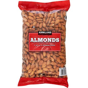 Kirkland Signature Supreme Whole Almonds, 3 lbs
