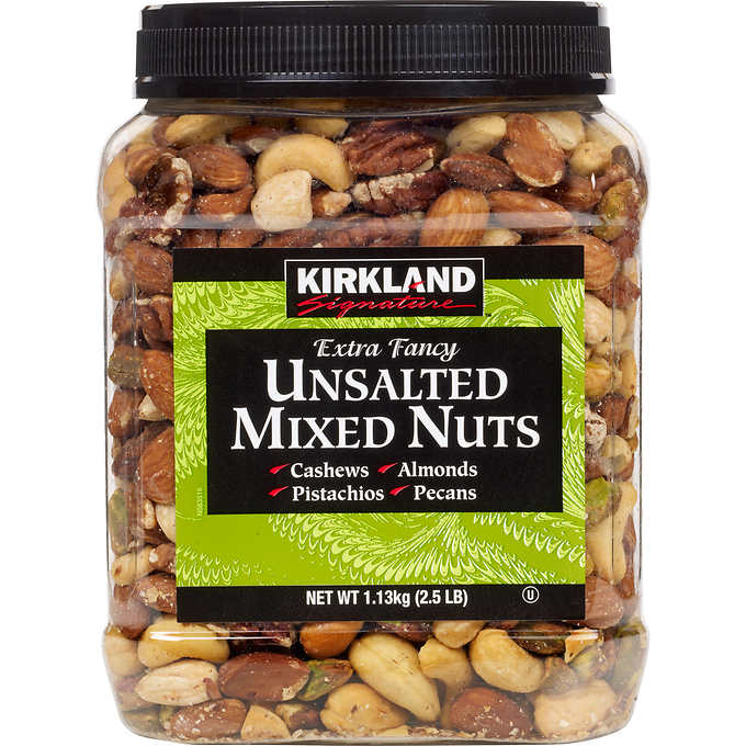 Kirkland Signature Extra Fancy Mixed Nuts, Unsalted, 40 oz