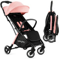 One-Hand Folding Portable Lightweight Baby Stroller with Aluminum Frame (Blue)