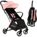 One-Hand Folding Portable Lightweight Baby Stroller with Aluminum Frame (Blue)