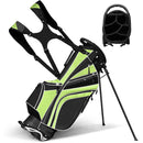 Golf Stand Cart Bag with 6-Way Divider Carry Pockets