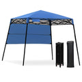 7 x 7 Feet Sland Adjustable Portable Canopy Tent with Backpack - Gray