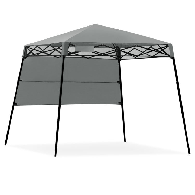 7 x 7 Feet Sland Adjustable Portable Canopy Tent with Backpack - Gray