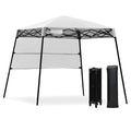 7 x 7 Feet Sland Adjustable Portable Canopy Tent with Backpack - Gray