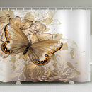 Butterfly  Shower Curtains Polyester Waterproof Shower Curtains