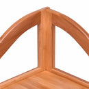 3 Tier Bamboo Free Standing Corner Rack Tower Organizer Shelving Shelf Storage Modern Furniture HW56490