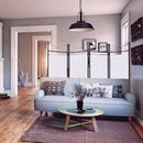 Folding  4 Panel Room Divider Privacy Screen Home Office Fabric Metal Frame Modern furniture HW52018