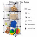 DIY Organizer Wire Storage Cubes Of 8 Shelves Wardrobe Organizer Bookcase HW56102