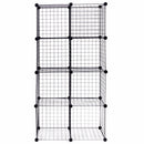 DIY Organizer Wire Storage Cubes Of 8 Shelves Wardrobe Organizer Bookcase HW56102