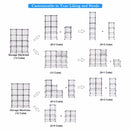 DIY Organizer Wire Storage Cubes Of 8 Shelves Wardrobe Organizer Bookcase HW56102
