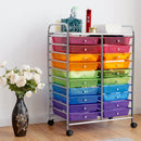 20 Drawers Rolling Cart Storage Scrapbook Paper Studio Organizer Mutli Color Home Furniture HW56501