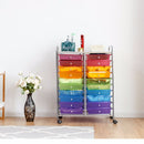 20 Drawers Rolling Cart Storage Scrapbook Paper Studio Organizer Mutli Color Home Furniture HW56501
