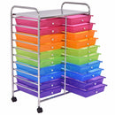 20 Drawers Rolling Cart Storage Scrapbook Paper Studio Organizer Mutli Color Home Furniture HW56501