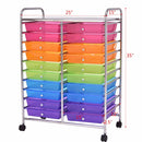 20 Drawers Rolling Cart Storage Scrapbook Paper Studio Organizer Mutli Color Home Furniture HW56501