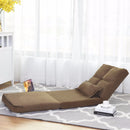Fold Down Chair Flip Out Lounger Convertible Sleeper Couch Futon Bed w/ Pillow Bedroom Furniture HW58010
