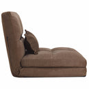 Fold Down Chair Flip Out Lounger Convertible Sleeper Couch Futon Bed w/ Pillow Bedroom Furniture HW58010