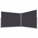 237"x 63" H Patio Retractable Double Folding Side Awning Screen Divider