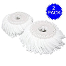 Lot Of 2 Replacement Mop Micro Head Refill For 360 Degree Easy Magic Microfiber Spinning Floor Mop Head CL11589