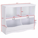 Children Storage Unit Kids Bookshelf Bookcase White Baby Toy Organizer Shelf Modern Furniture HW57075