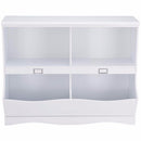 Children Storage Unit Kids Bookshelf Bookcase White Baby Toy Organizer Shelf Modern Furniture HW57075