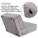Convertible Fold Down Chair Flip Out Lounger Sleeper Bed Couch Game Dorm Guest Home Furniture HW52445