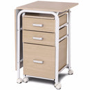 Folding Computer Laptop Desk Wheeled Home Office Furniture With 3 Drawers New Modern Workstation Desks HW66328