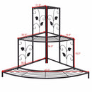 3 Tier Floral Corner Plant Stand Metal Flower Pot Rack Stair Display Ladder  Outdoor
