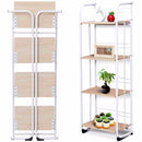 Set of 2 Folding Shelves Organization 3/4 tier Storage Utility Standing Rack