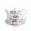 4-Piece Tea for one Set Portable  Porcelain China Ceramic Tea Sets