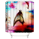 Butterfly  Shower Curtains Polyester Waterproof Shower Curtains