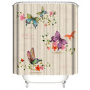 Butterfly  Shower Curtains Polyester Waterproof Shower Curtains