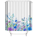 Butterfly  Shower Curtains Polyester Waterproof Shower Curtains