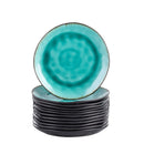 Aqua 4/8/12 Pieces Pottery Stoneware Vintage Ceramic Green