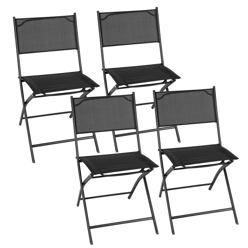 Set of 4 Outdoor Patio Folding Chairs Camping Deck Garden Pool Beach Furniture