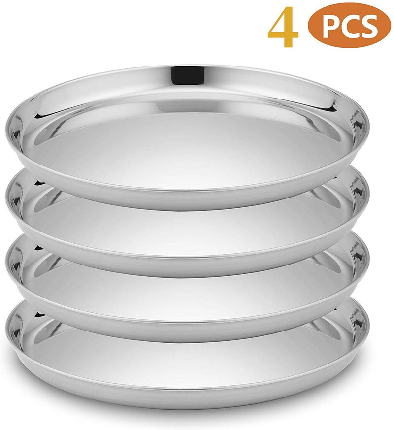 4-pieces 11"/12"/13" Round Baking Pan Stainless Steel Non-stick