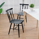 Set of 2 Dining Side Chairs Chairs Armless Cross Back Kitchen Bistro Caf