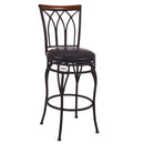Vintage Swivel Bar Stool 24" 28" Height Adjustable Padded Seat Bistro Pub Chair HW54180